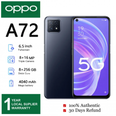 OPPO A72 5G Original Phone 8+256GB New and Legit Cellphone 4040mAh Battery 1year warranty Gaming Phone Smartphone 6.5inch Full HD Screen Camera Fingerprint unlock Mobiles phone