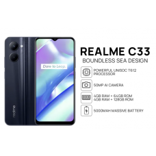 Realme C33 Smartphone | 4GB + 64GB | 6.5'' Fullscreen Display | 50MP AI Dual Rear Camera | Unisoc T612 Processor | 5000mAh Massive Battery